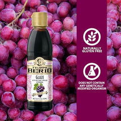 Filippo Berio glaze with balsamic Modena is easy to drizzle on fruit or desserts