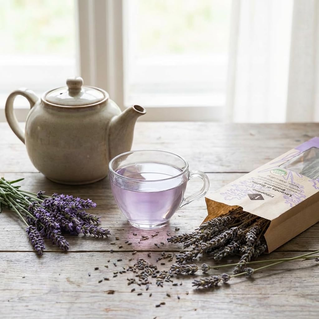 Filippone handpicked lavender branches, color and aroma preserved.