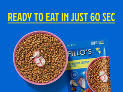 Fillo's ready-to-eat pink beans pouch adds fiber-rich flavor to dinners.