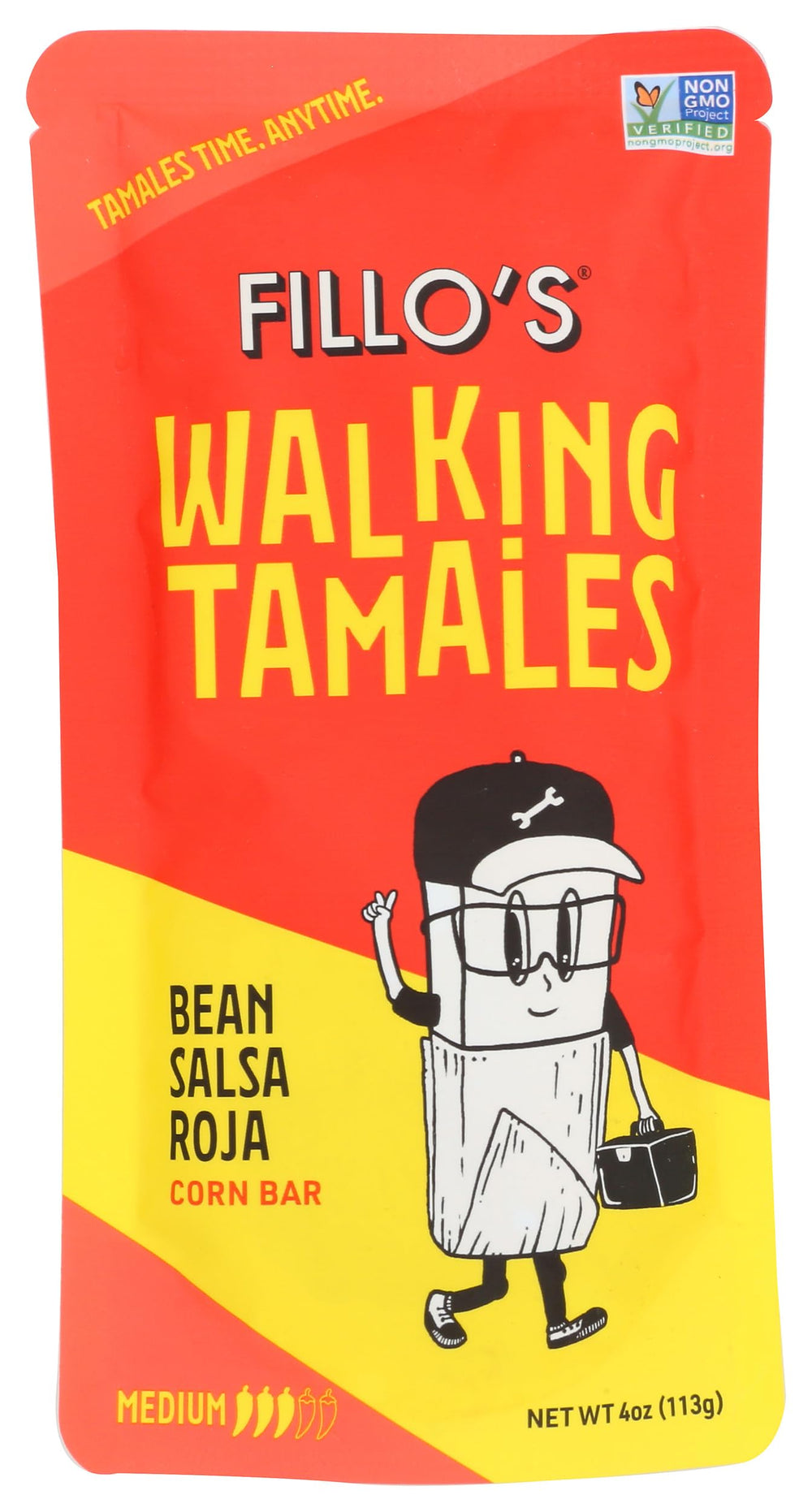Fillo's Tamale Walk Bean Salsa Roja bottle pour for quick weeknight meals