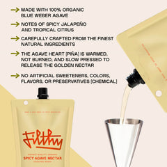 Filthy Food 32oz pouch, travel-friendly packaging for on-the-go mixing