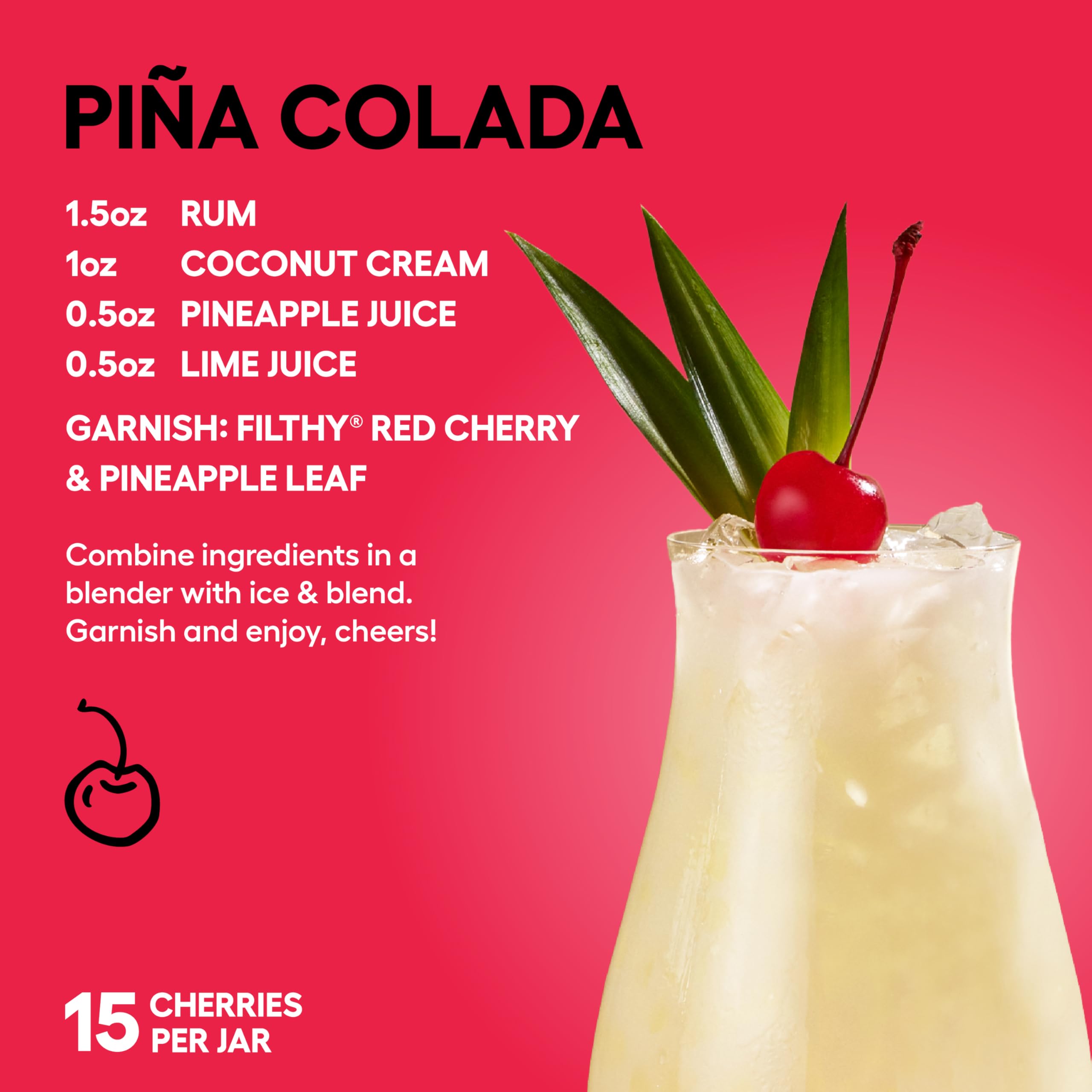 Professional bar setup using Filthy Red Maraschino cherries
