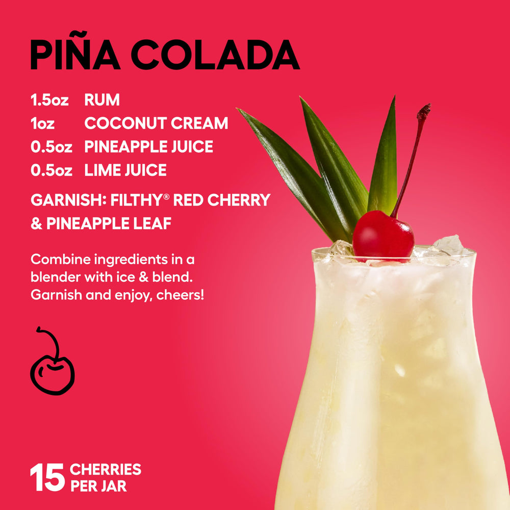 Professional bar setup using Filthy Red Maraschino cherries