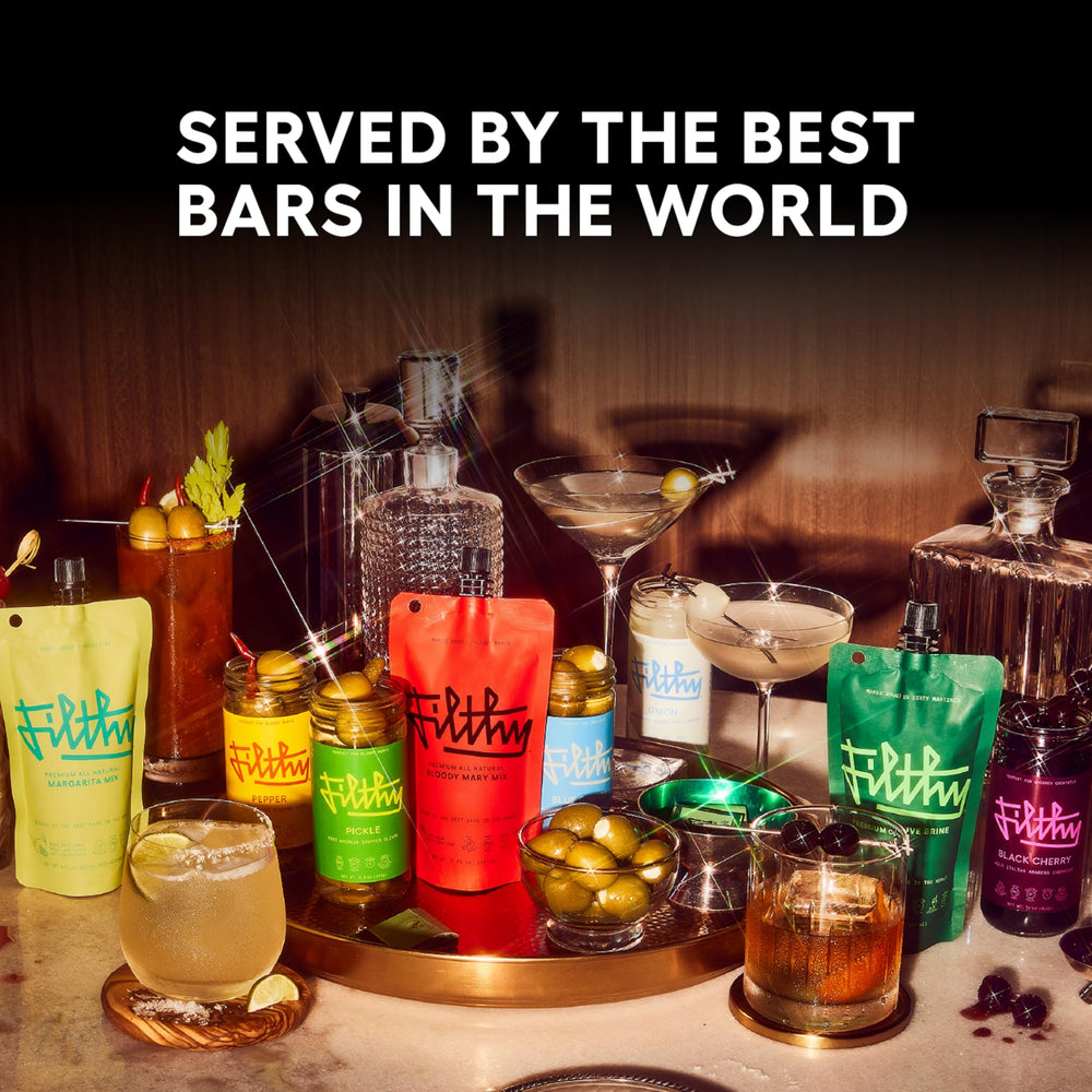Filthy Food Margarita Mix travel pouch ideal for on-the-go entertaining.