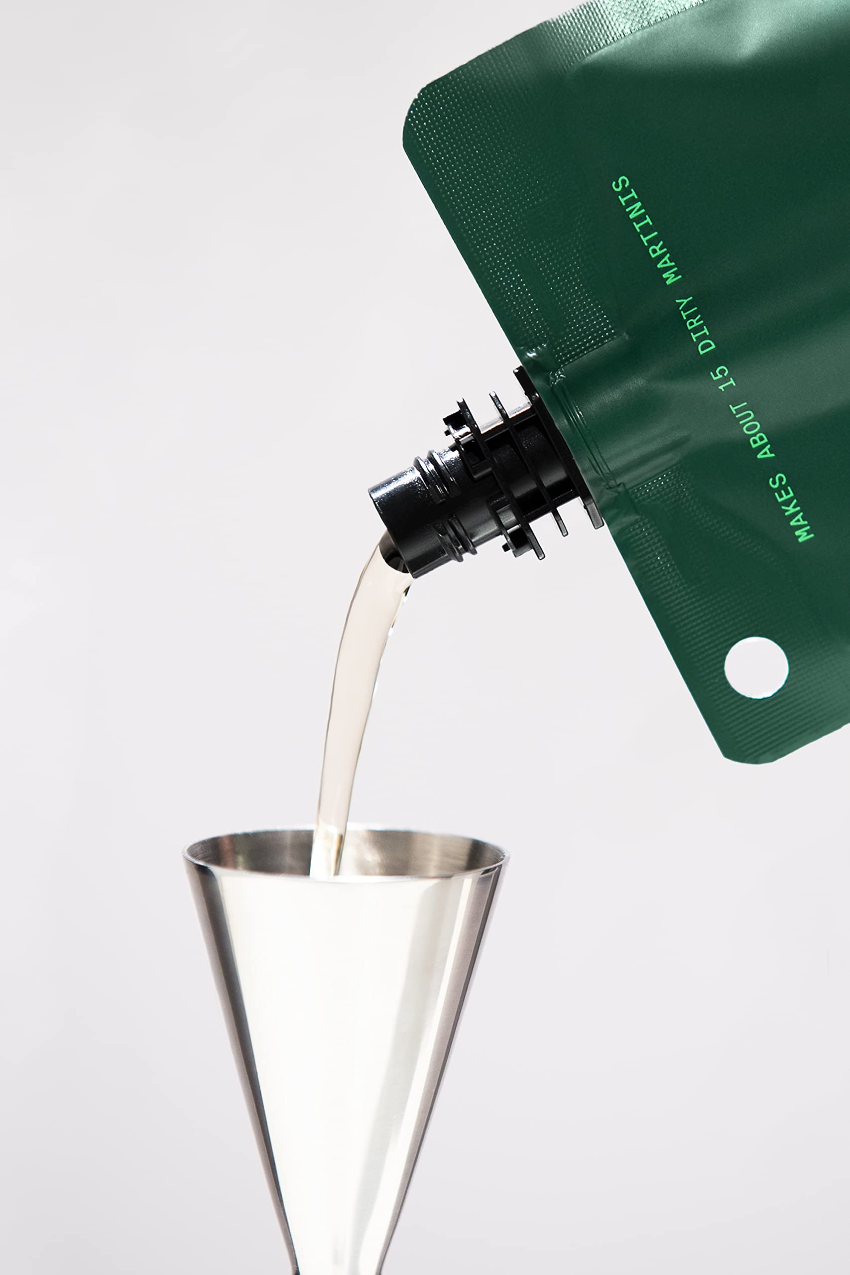 Dirty martini crafted with Filthy Olive Brine balanced flavor