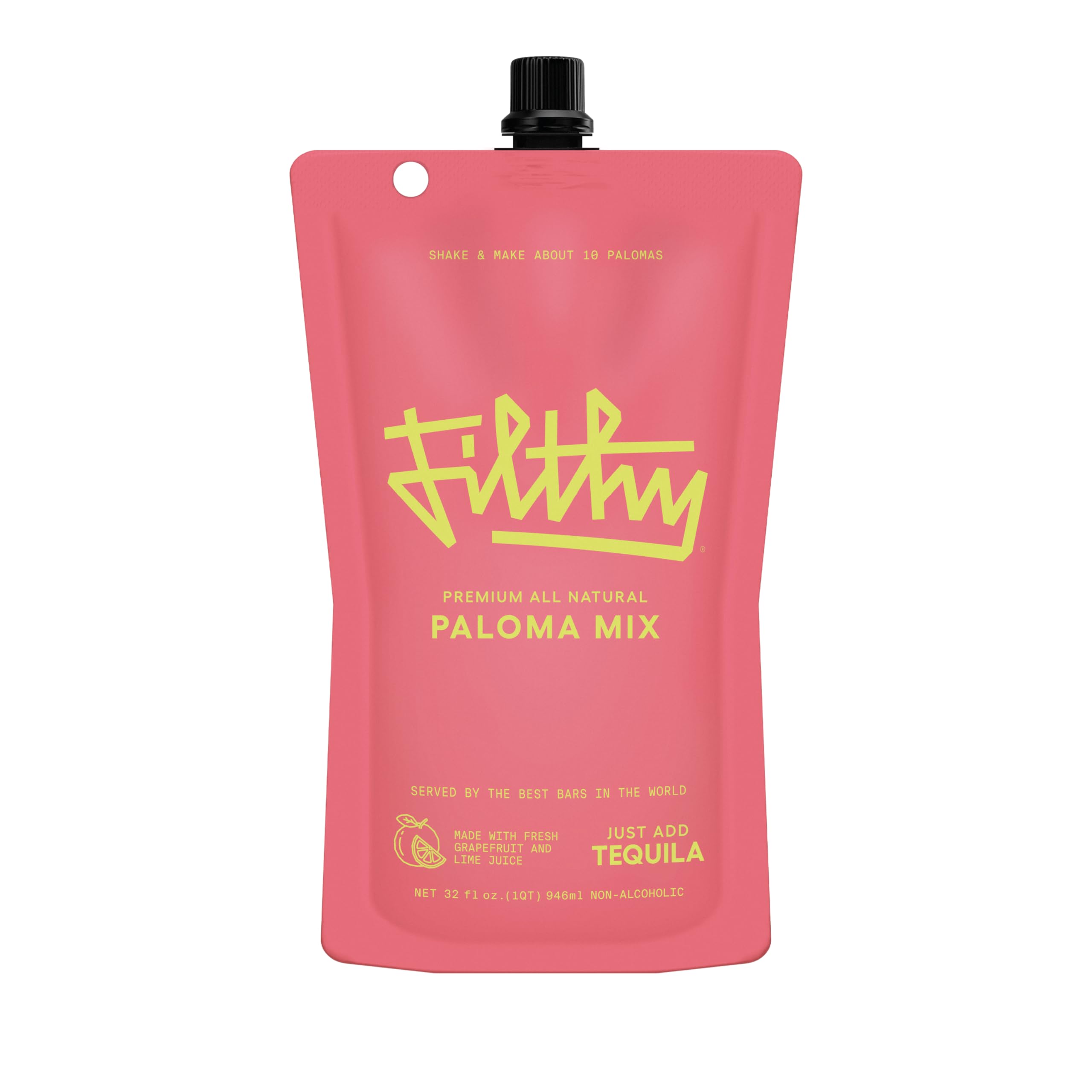 Filthy Paloma Mix pouch ready for quick, bar-quality cocktails at home.