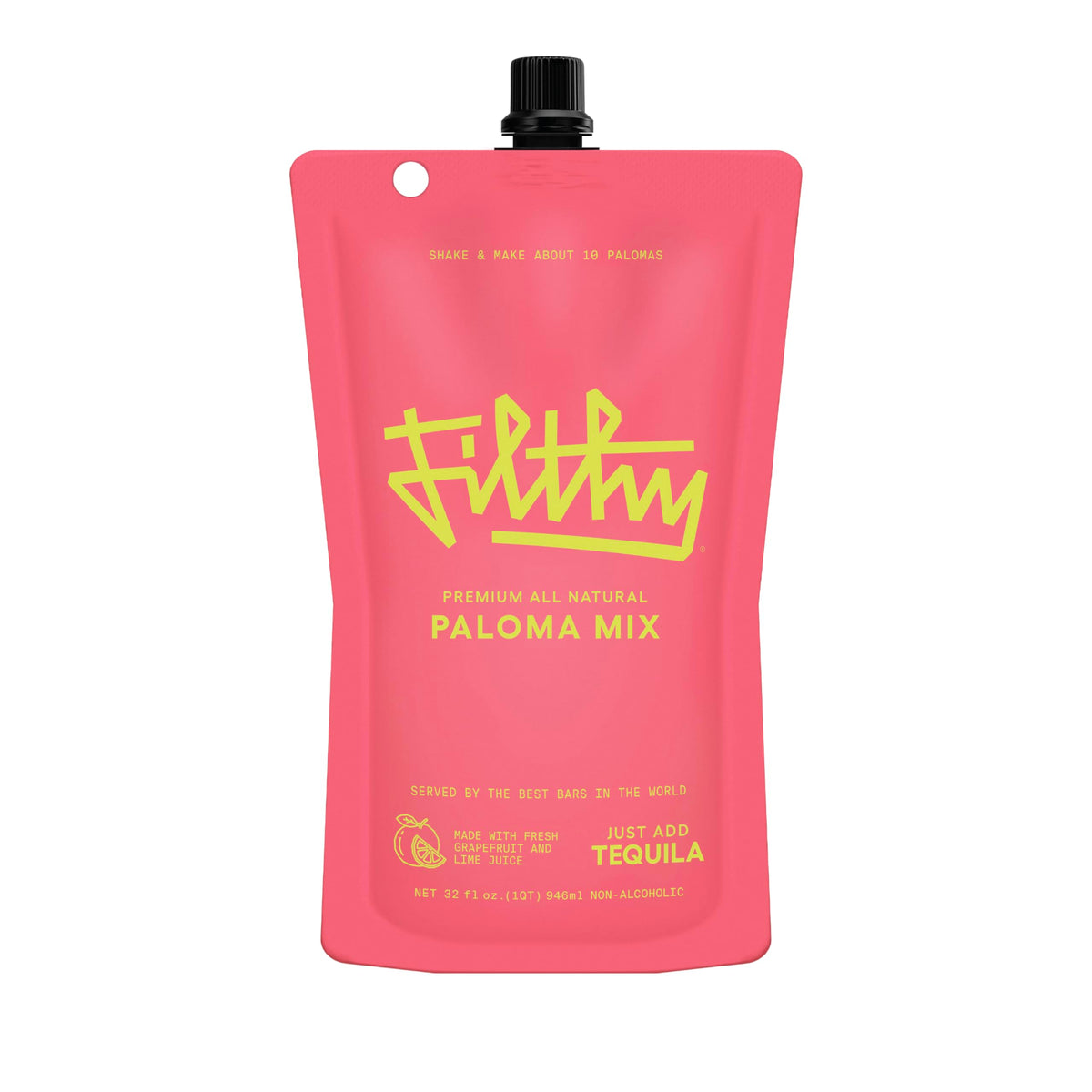 Filthy Paloma Mix pouch ready for quick, bar-quality cocktails at home.