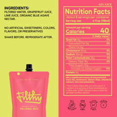 Filthy Paloma Mix highlights ruby red grapefruit for fresh citrus.