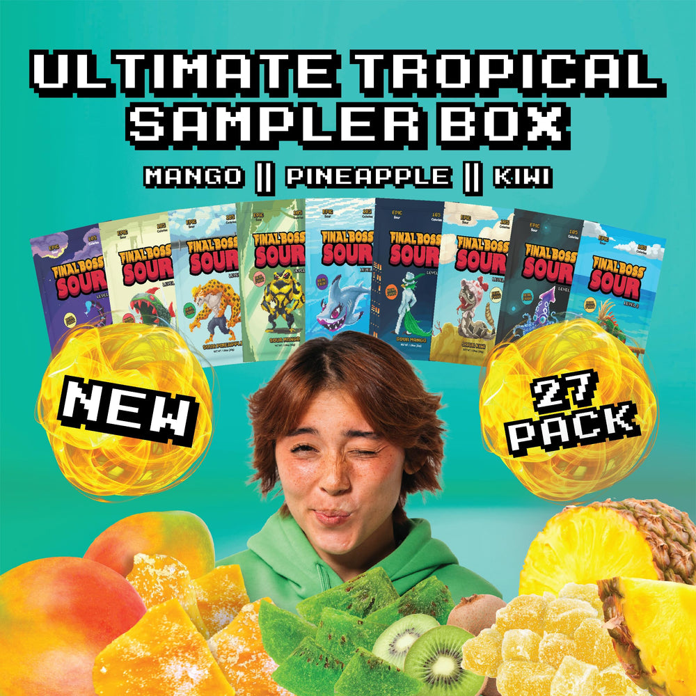 Final Boss Level 1 sour candy pack for gentle tang.
