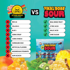 Final Boss Level 2 sour candy pack for medium tang.