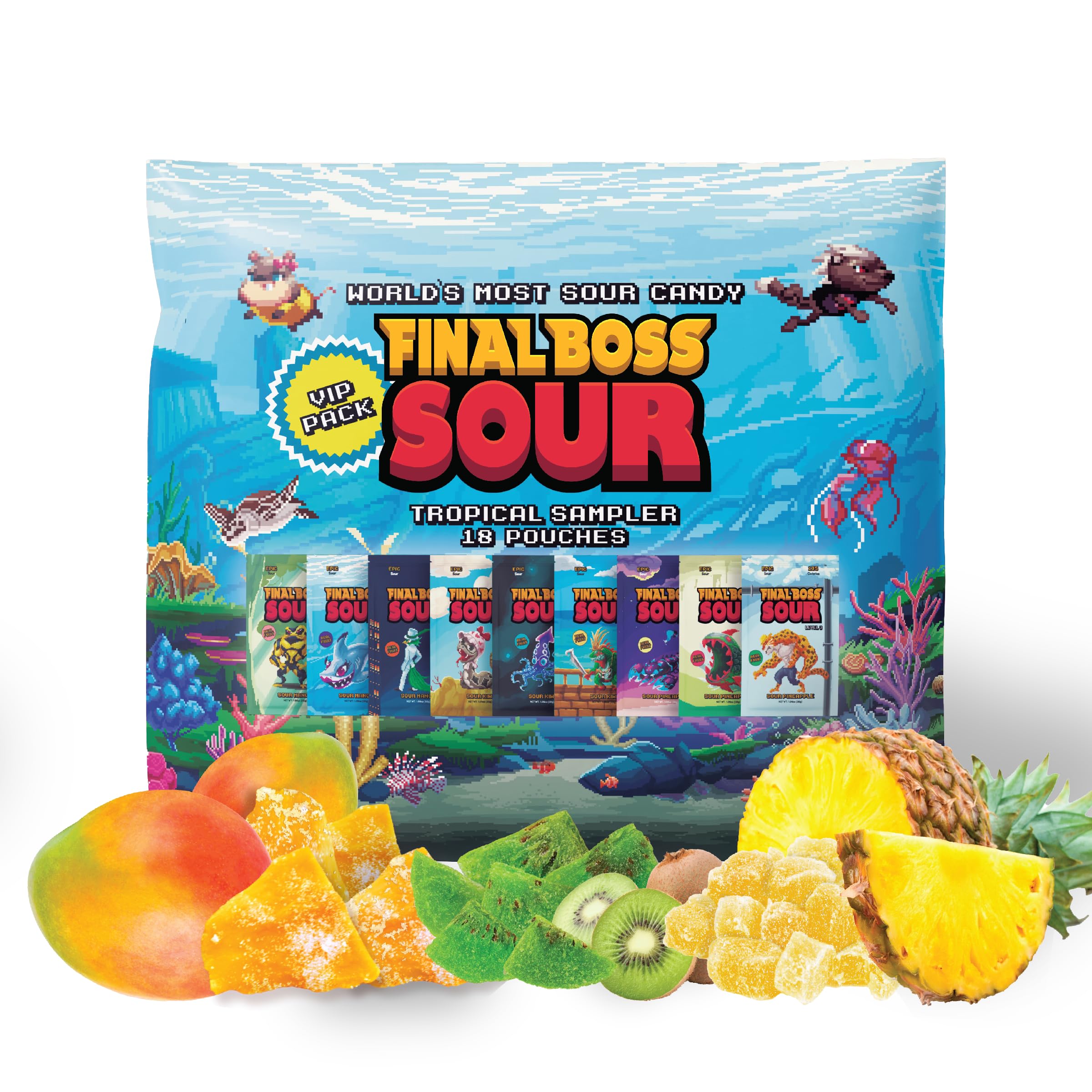 Final Boss Sour portable pouch snack ideal for lunchboxes and road trips