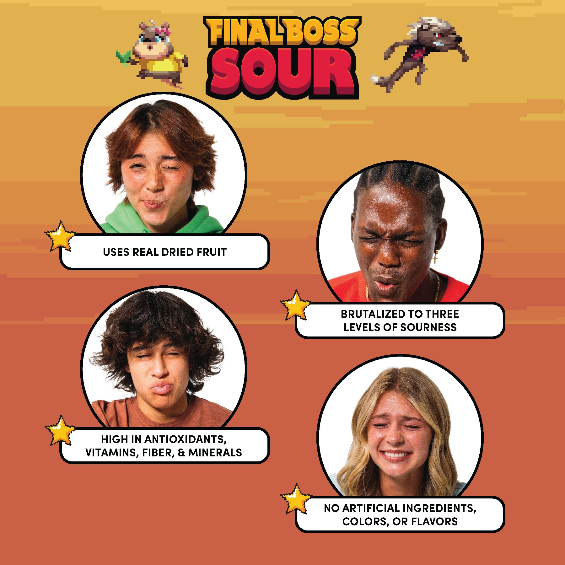 Front view of Final Boss Sour 10-pack packaging.