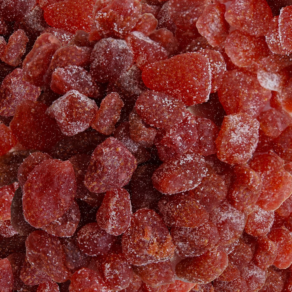 Final Boss Sour Strawberries ingredients label close-up for clean snack