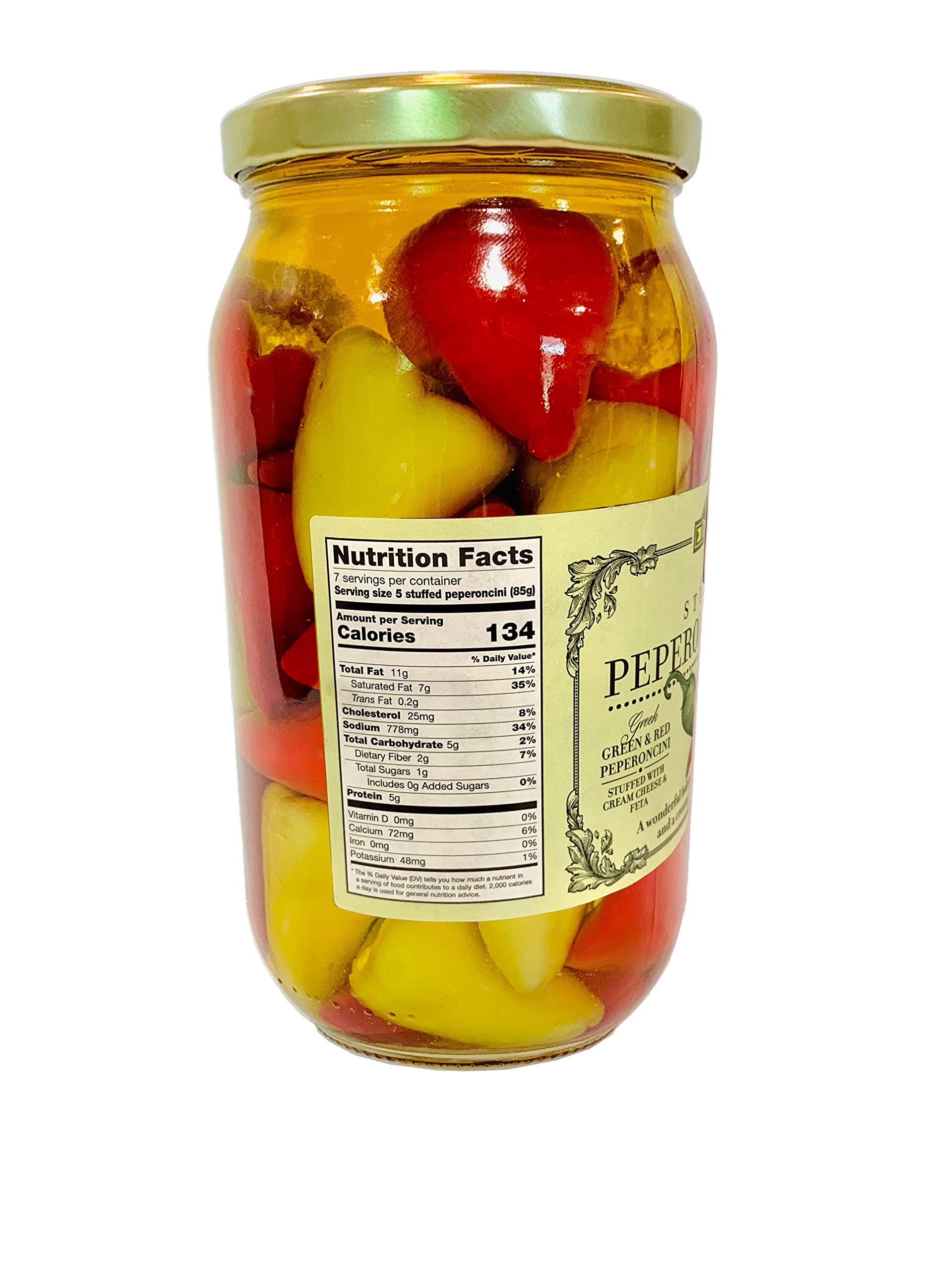 Fine Food Dittmann red stuffed peperoncini with sweeter flavor and creamy filling.