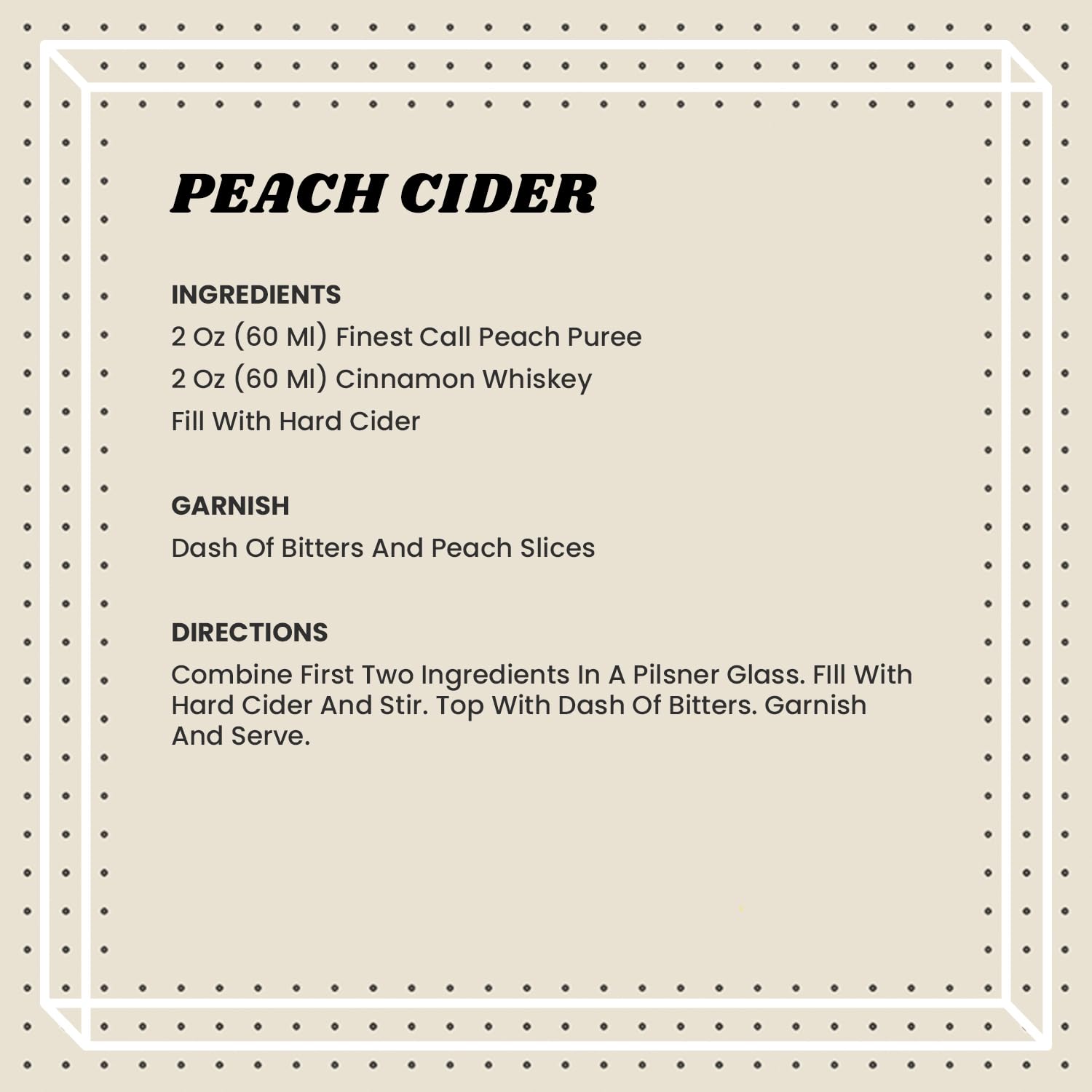Finest Call bartender-friendly packaging improves speed and consistency during service.