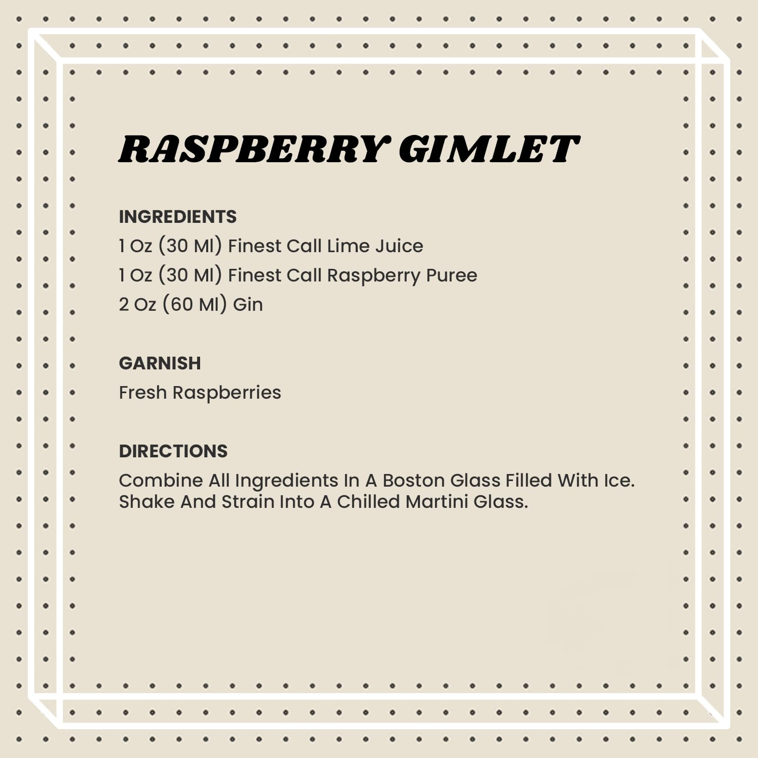 Bartender pouring Finest Call Raspberry mix for efficient service.