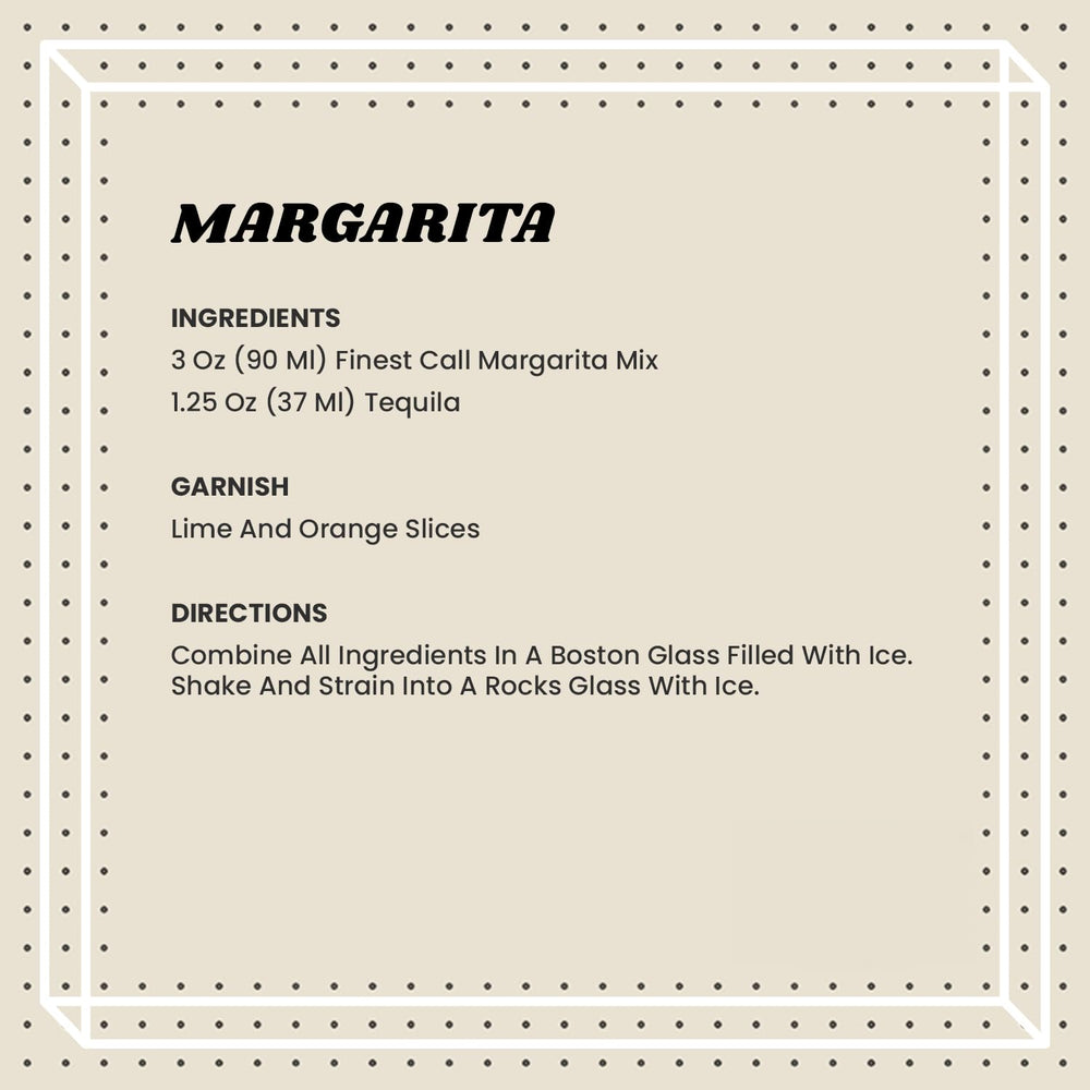 Finest Call margarita mix gallon packaging with convenient handle