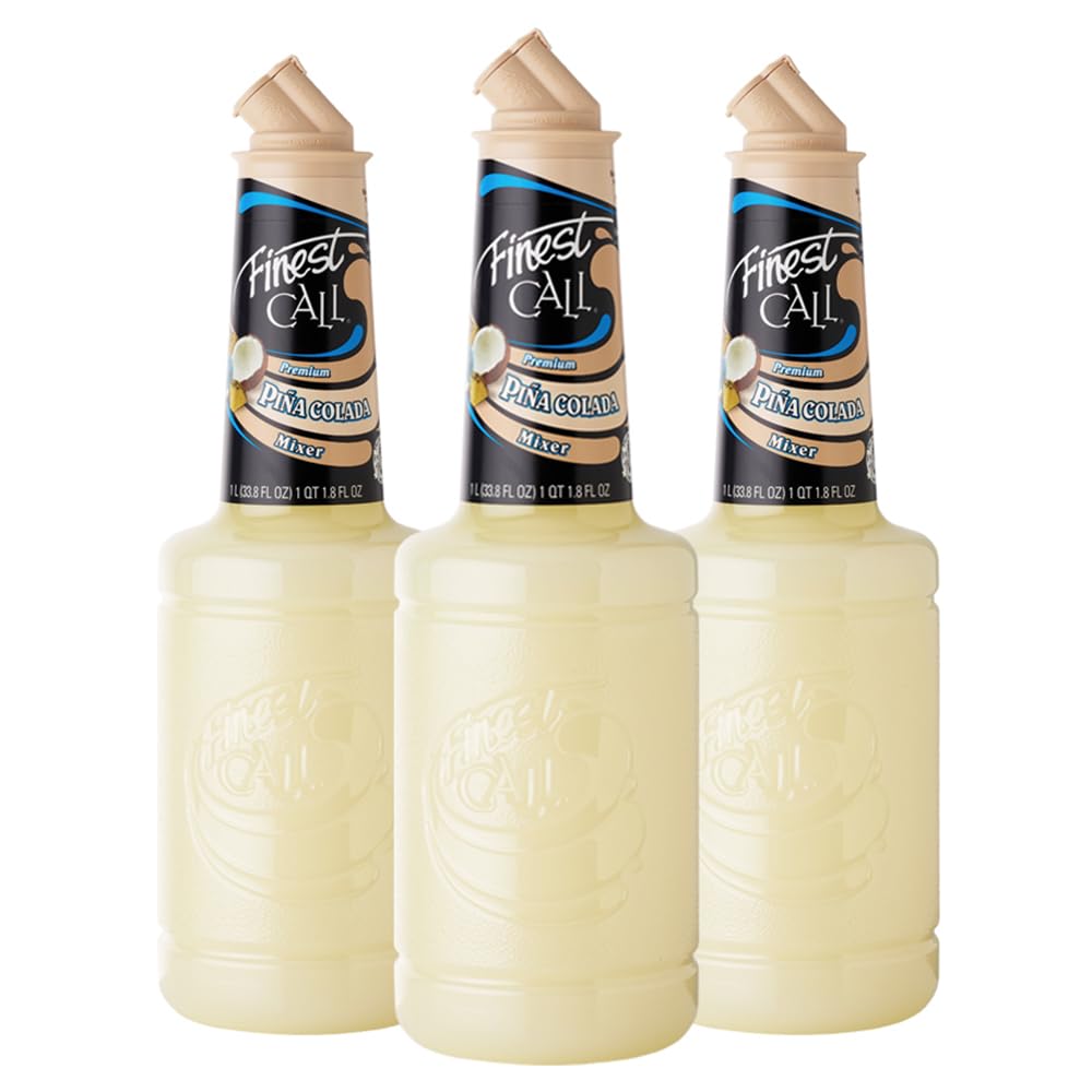 Finest Call Pina Colada bottle pour demonstrates precise, quick pours for busy bars.