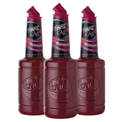 Finest Call Raspberry Puree Bottle shows vibrant red color ideal for cocktails
