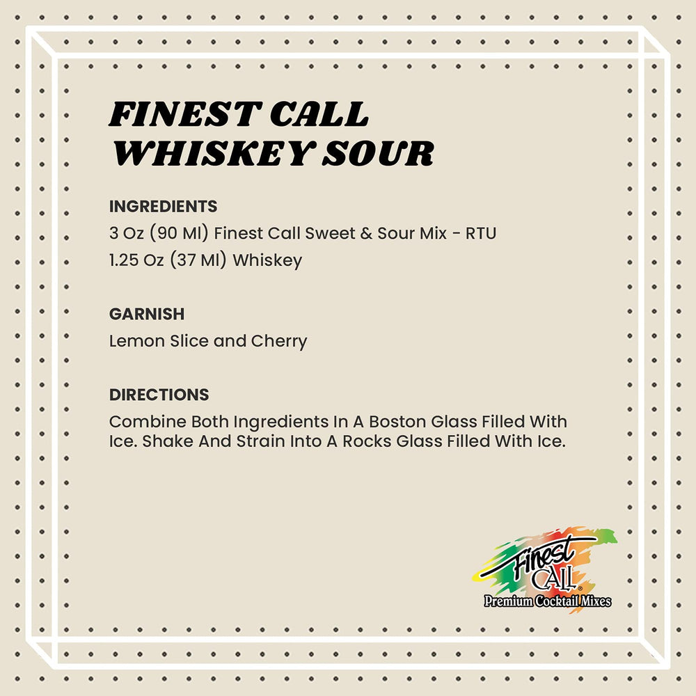 Finest Call Sweet and Sour label close-up highlighting bright citrus notes