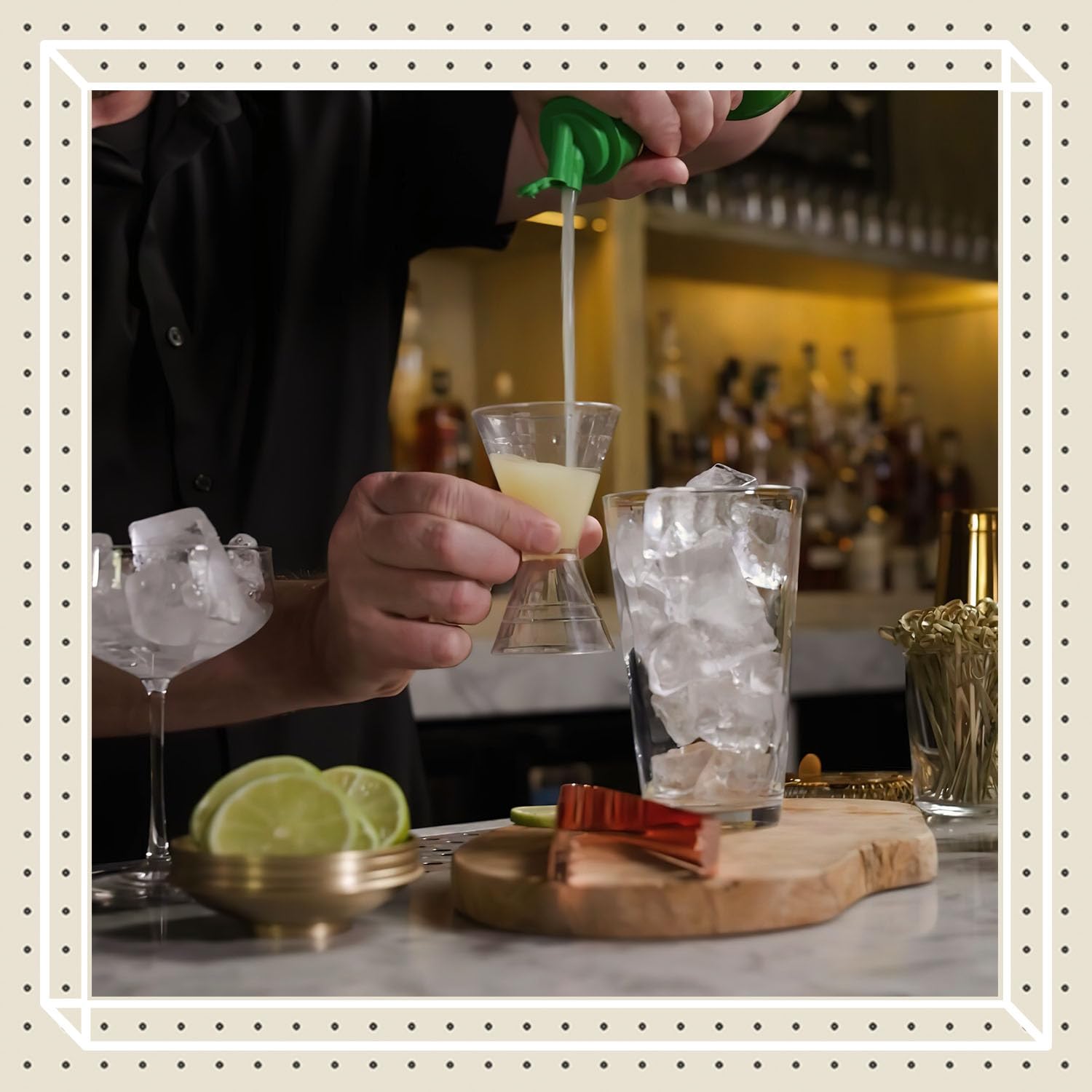 Finest Call Triple Sec 1L bottle pour for balanced citrus notes
