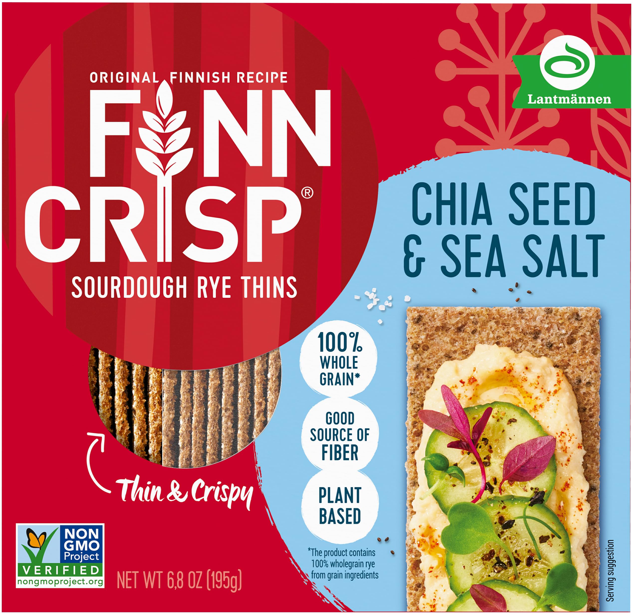 Finn Crisp snack with toppings appealing for kids and adults.