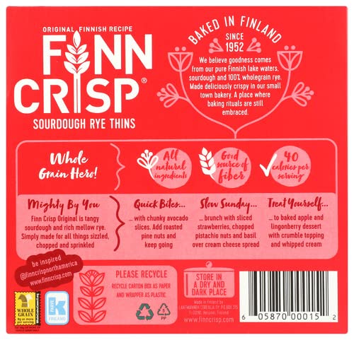 Finn Crisp rye thins on a serving board, ready for entertaining.