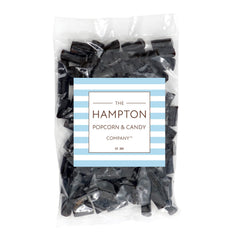 Finnska sugar-free black licorice close-up strands for snacking
