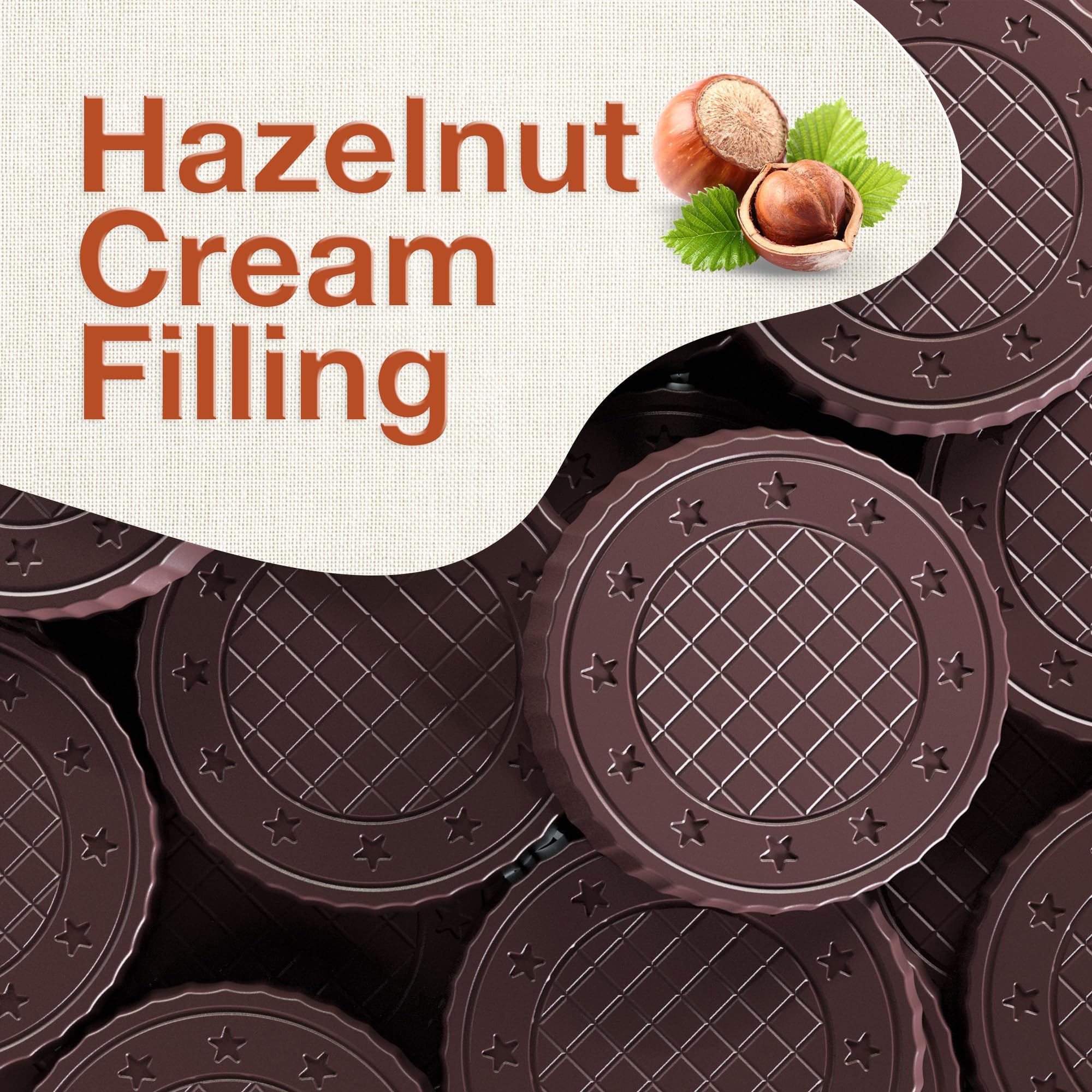 Fiorella Crunch Wafer Cookies thin crisp texture in focus
