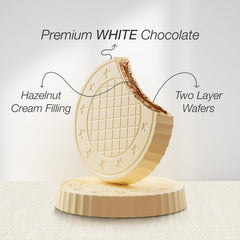 Fiorella hazelnut cream filling detail highlighting a creamy center.