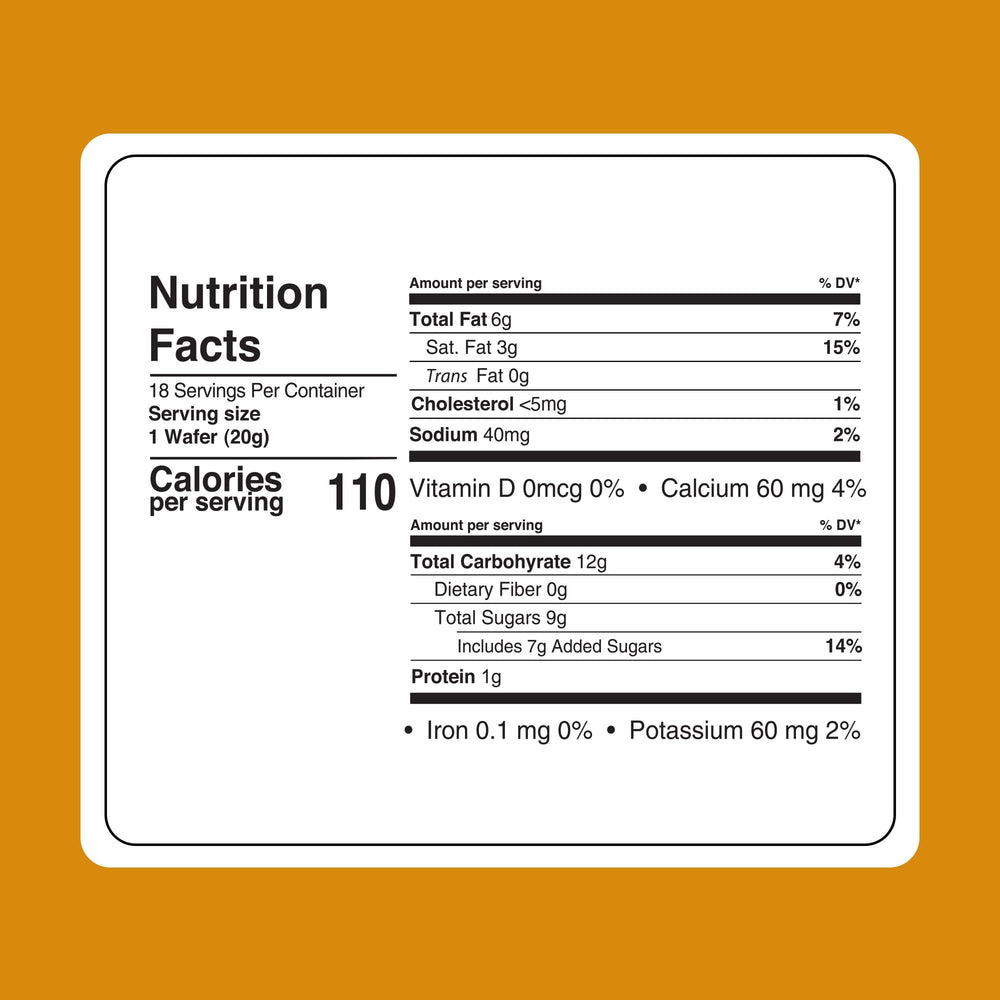 Fiorella Crunch cookies, individually wrapped for fresh, on-the-go snacking.