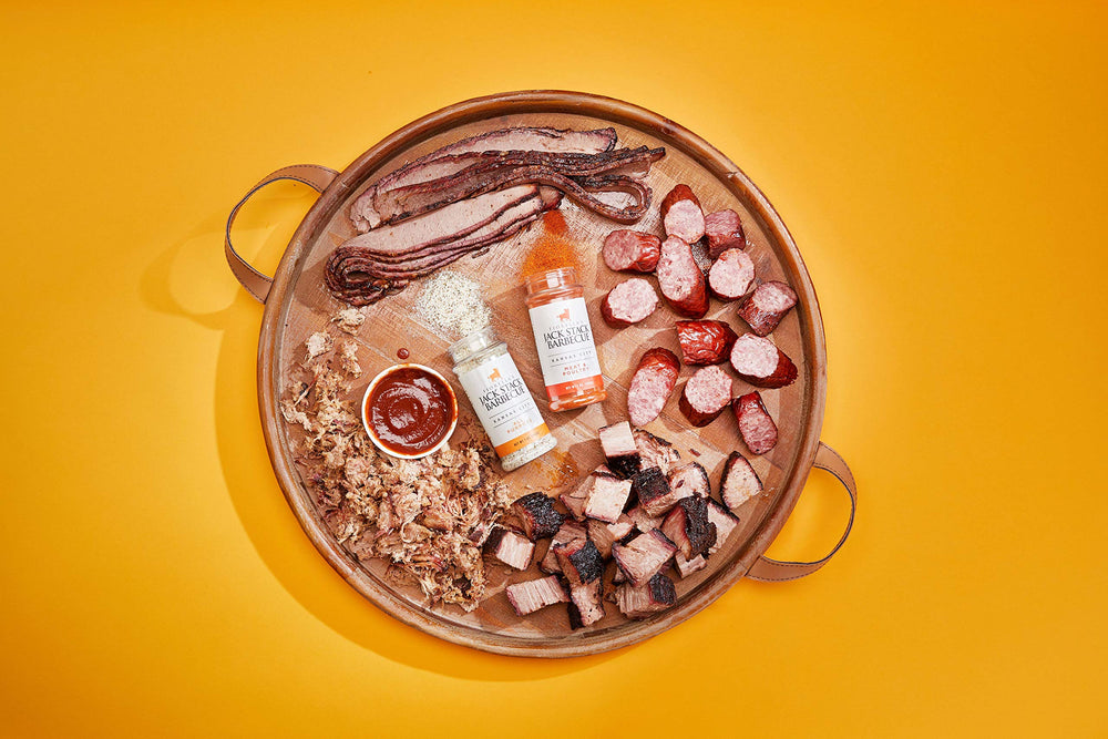 Fiorella's Jack Stack All-Purpose Dry Rub gift-pack ready for use.