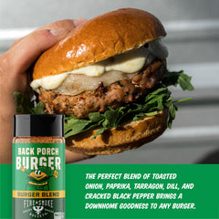 Fire & Smoke Society burger seasoning shaker delivering savory paprika notes.