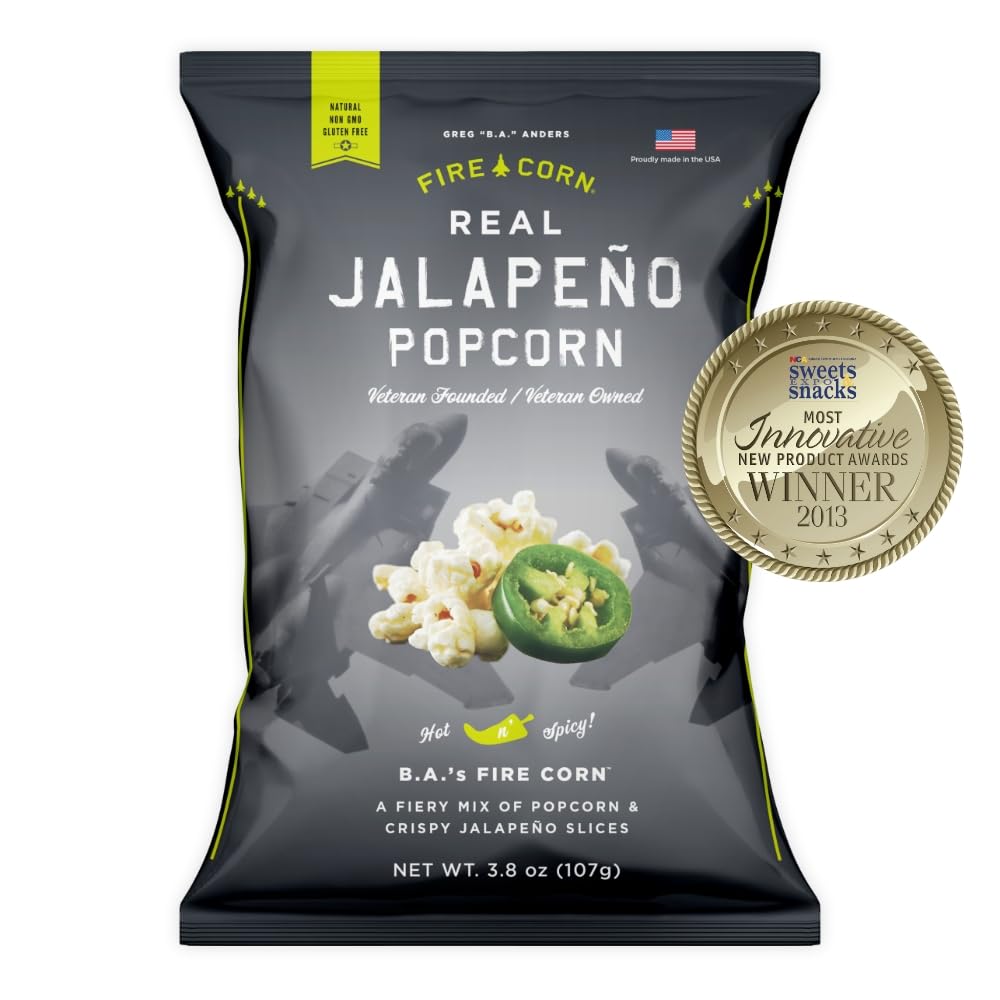 Fire Corn Popcorn pour shot captures crisp kernels for a tasty party treat.