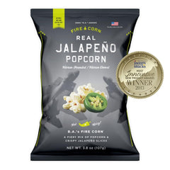 Fire Corn Popcorn pour shot captures crisp kernels for a tasty party treat.