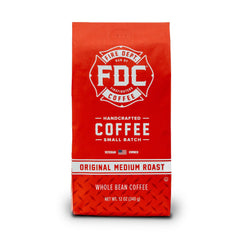 Fire Department Coffee Original Medium Roast bag with balanced flavor