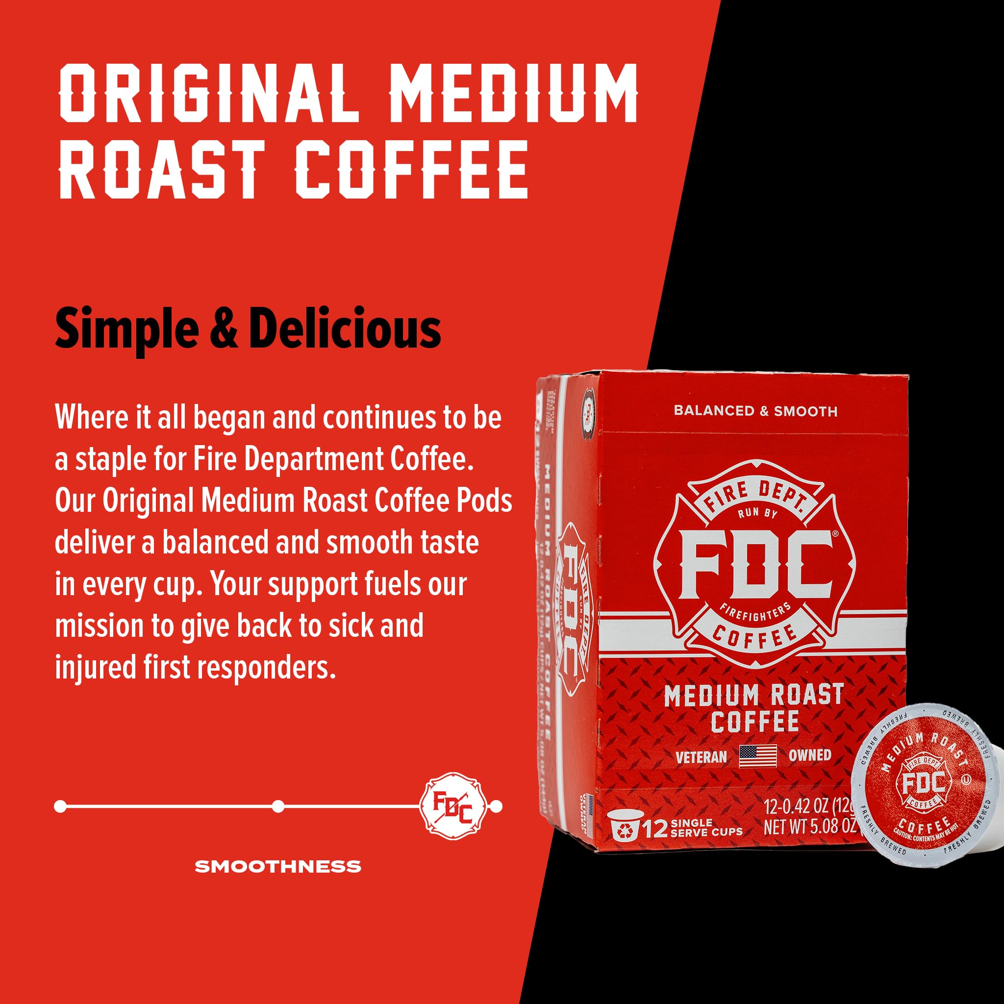 Fire Department Coffee beans roasted in USA facility