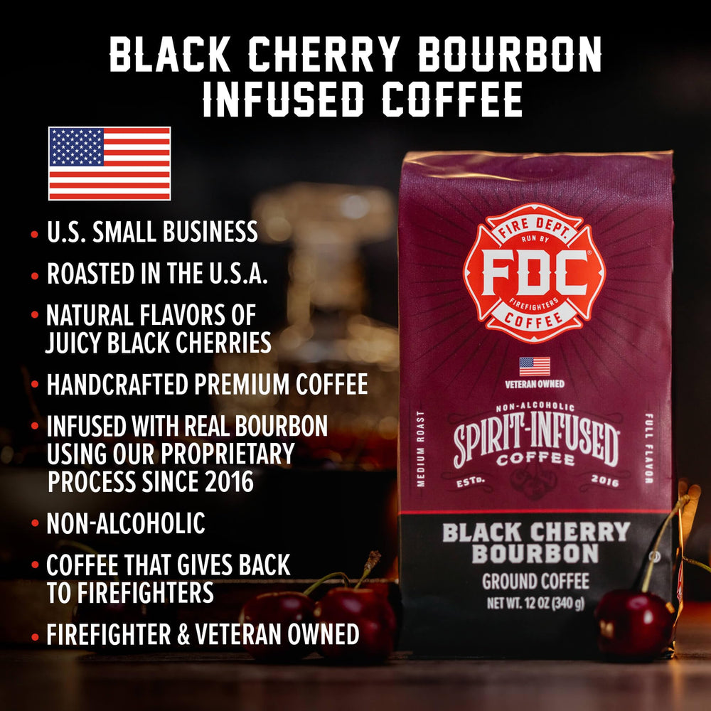 Fire Department Coffee veteran-owned branding packaging highlights support for firefighters