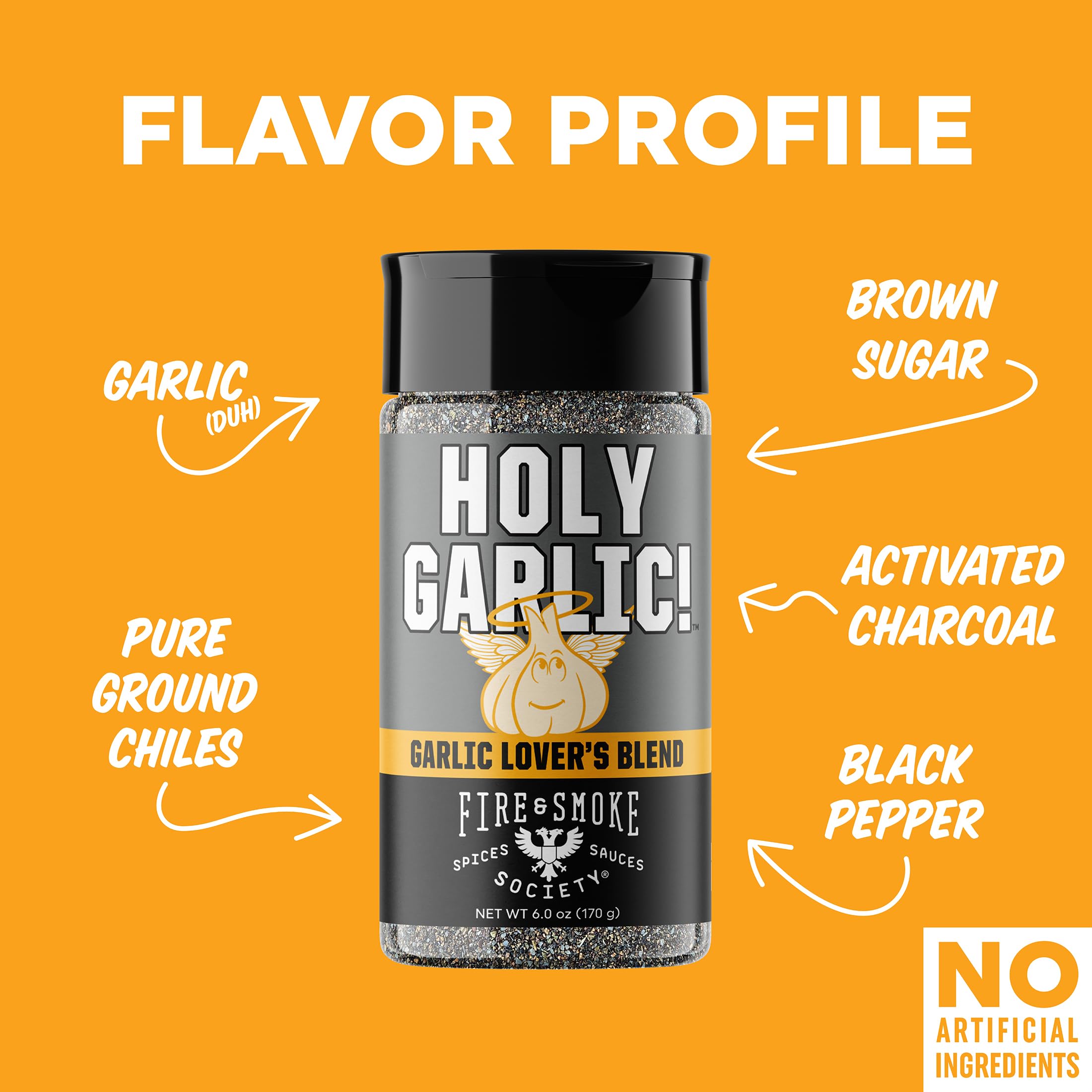 Roasted vegetables enhanced with Holy Garlic for a garlic-forward finish.