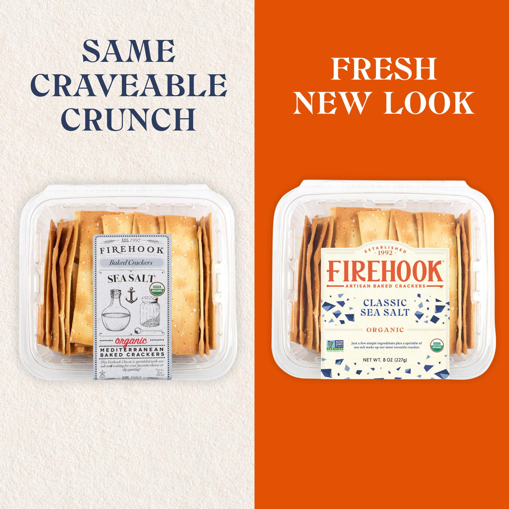 Firehook Sea Salt Crackers with dips on a dipping board for entertaining
