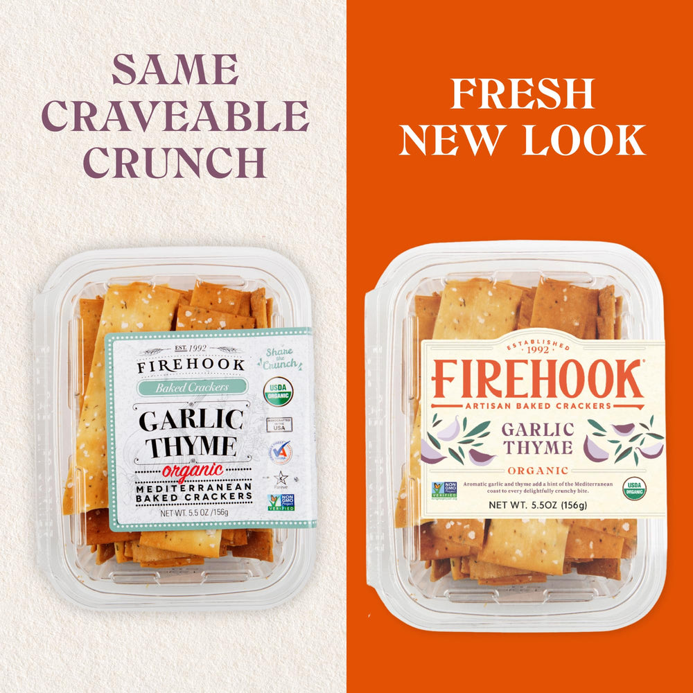 Firehook Garlic Thyme Crackers artisanal bake elevates tasting moments.