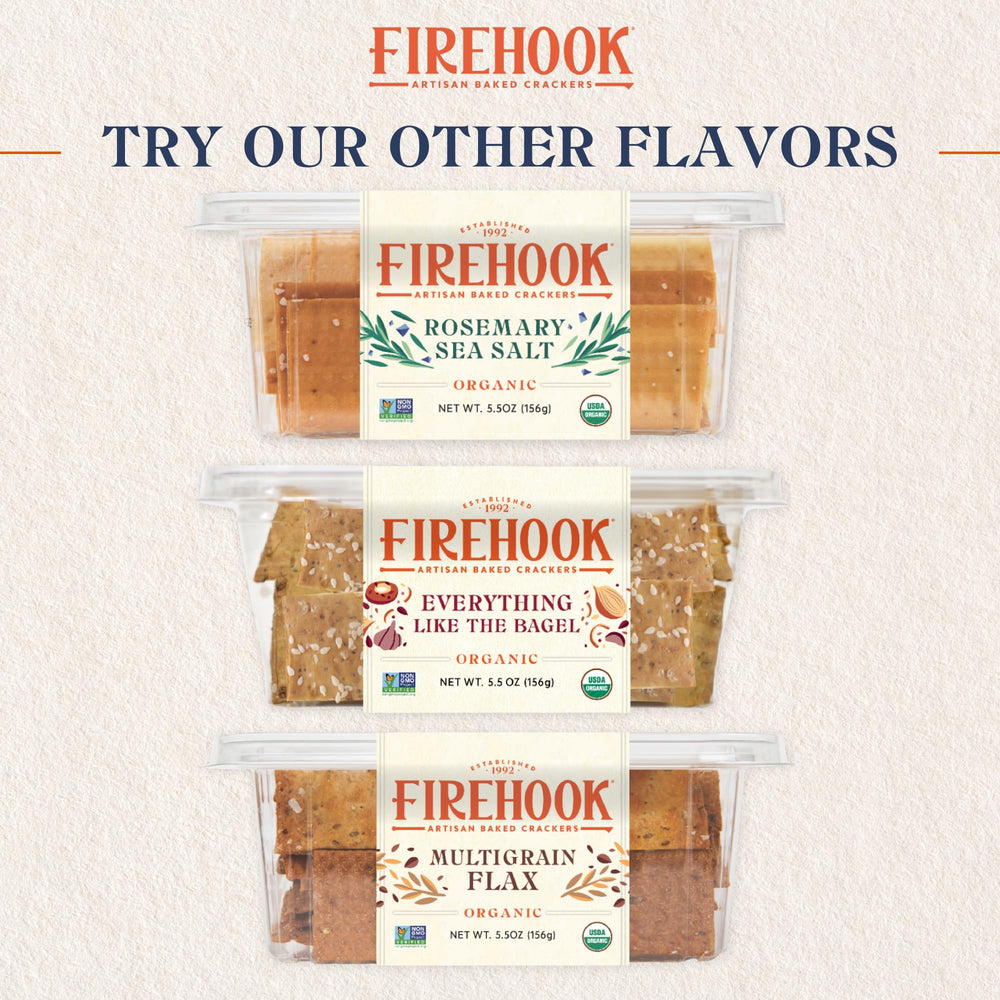 Firehook Sea Salt Crackers beside fresh apples for a light snack.