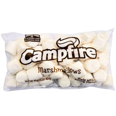Firestix large white marshmallows with natural vanilla for campfire s'mores.