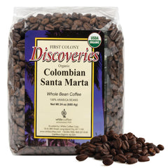 First Colony coffee bag 24oz showing freshness-focused packaging for home brewers