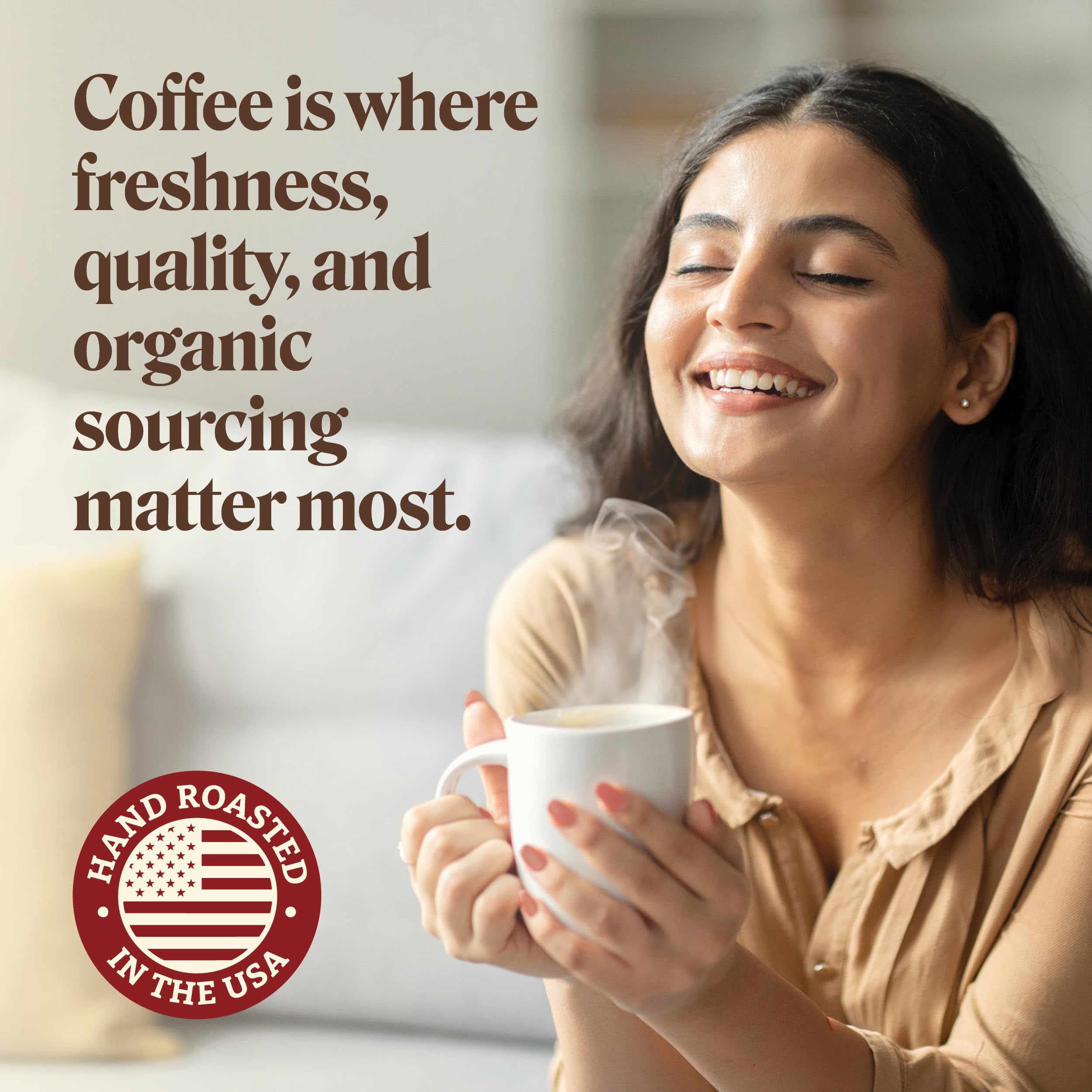 First Colony hand-roasted in the USA, celebrating four generations of craft.