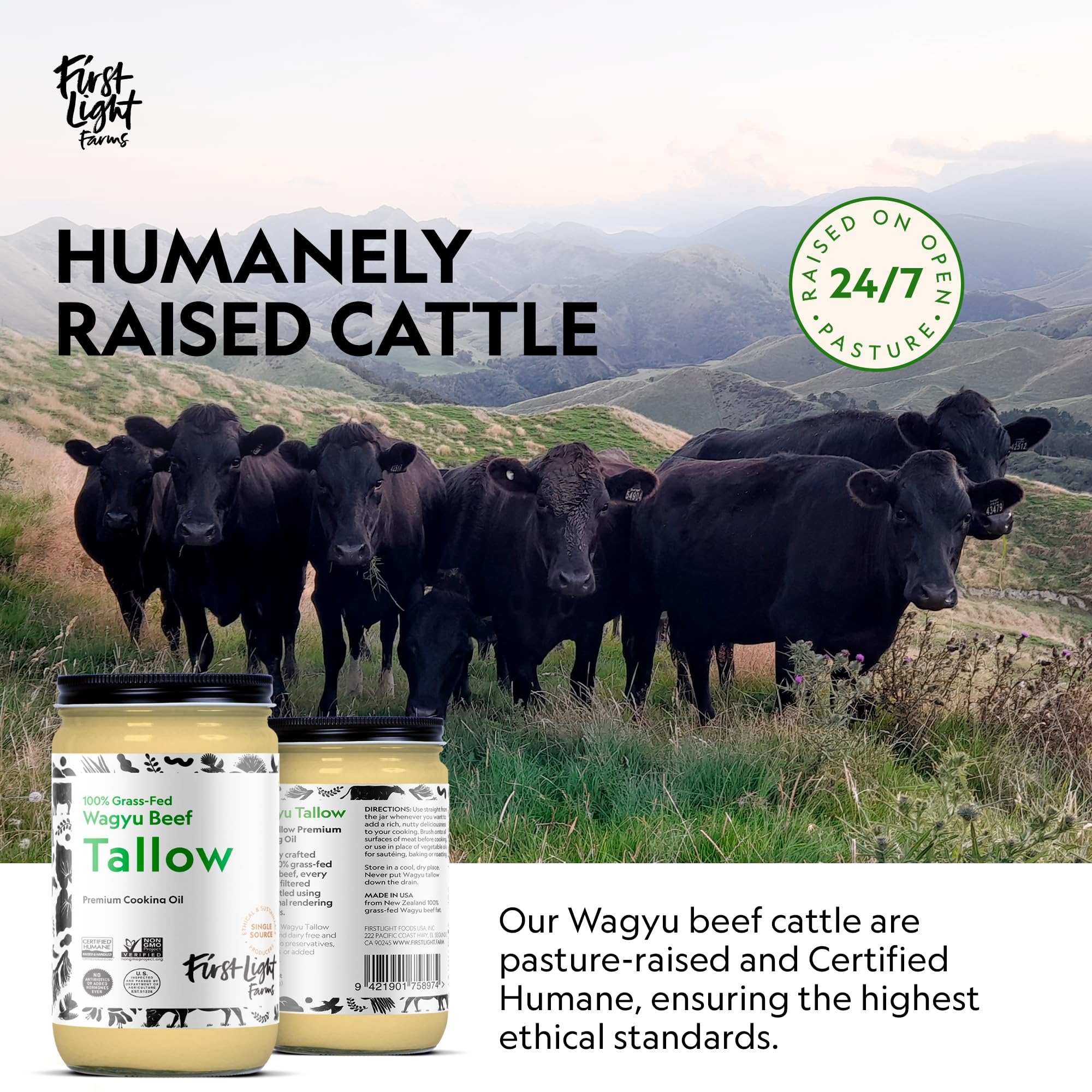 First Light Wagyu Tallow natural skin moisturizer