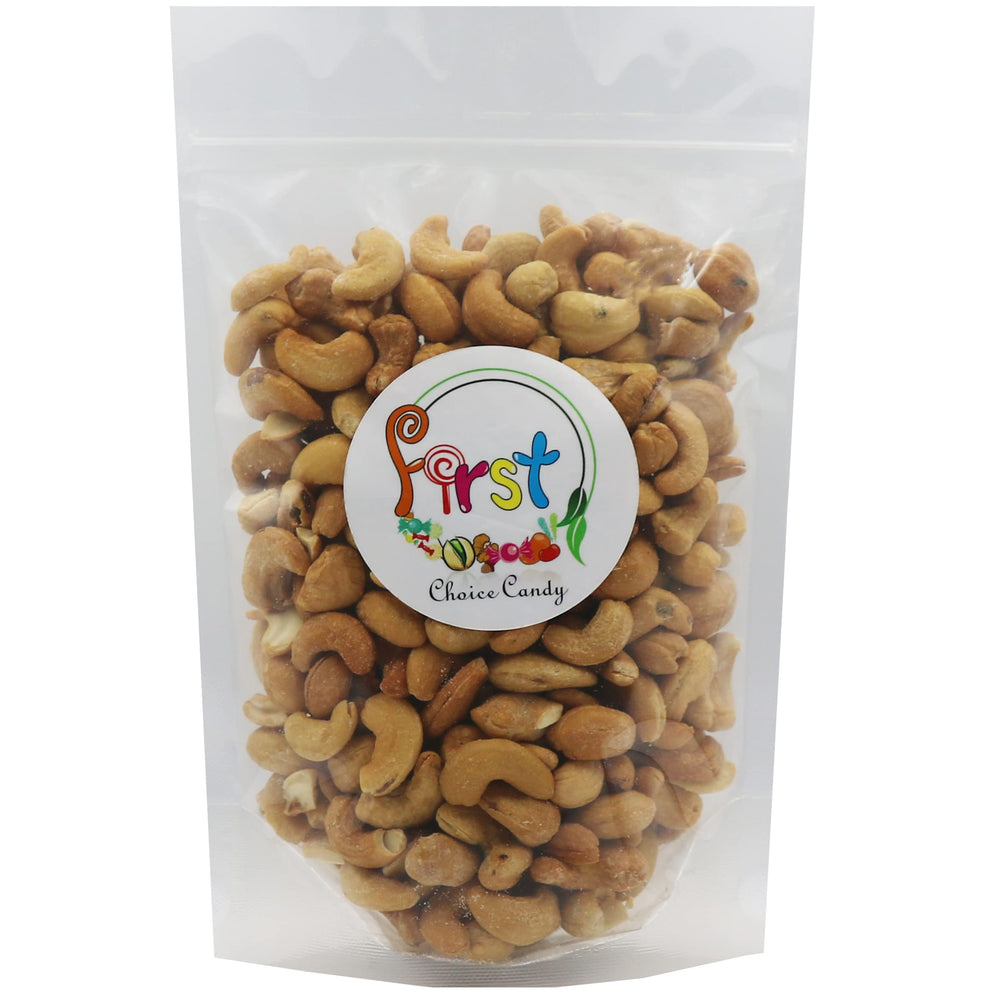 FirstChoiceCandy crunchy roasted cashews close-up highlights texture and freshness