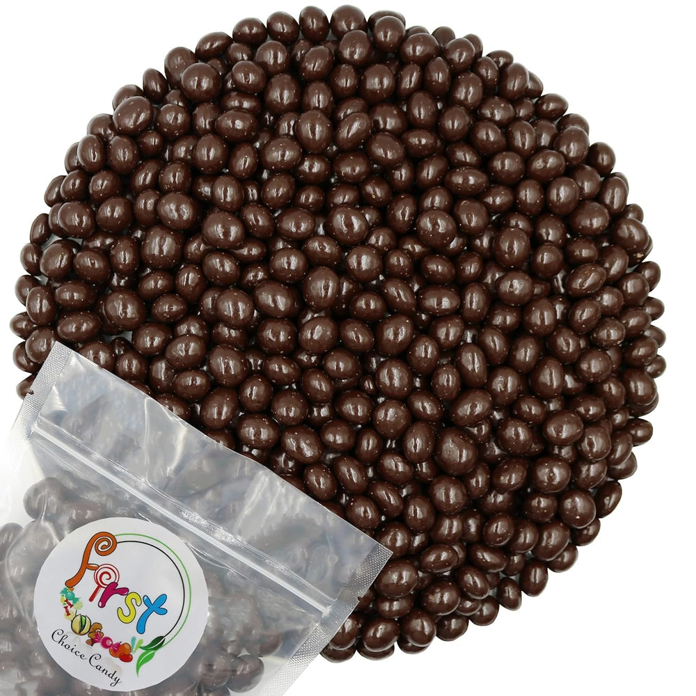 FirstChoiceCandy chocolate covered espresso beans with dark chocolate coating for a rich, energizing snack.