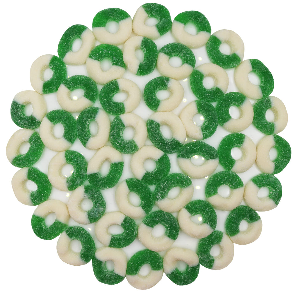 FirstChoiceCandy Gummy Rings creative-usage ideas show toppings and desserts.