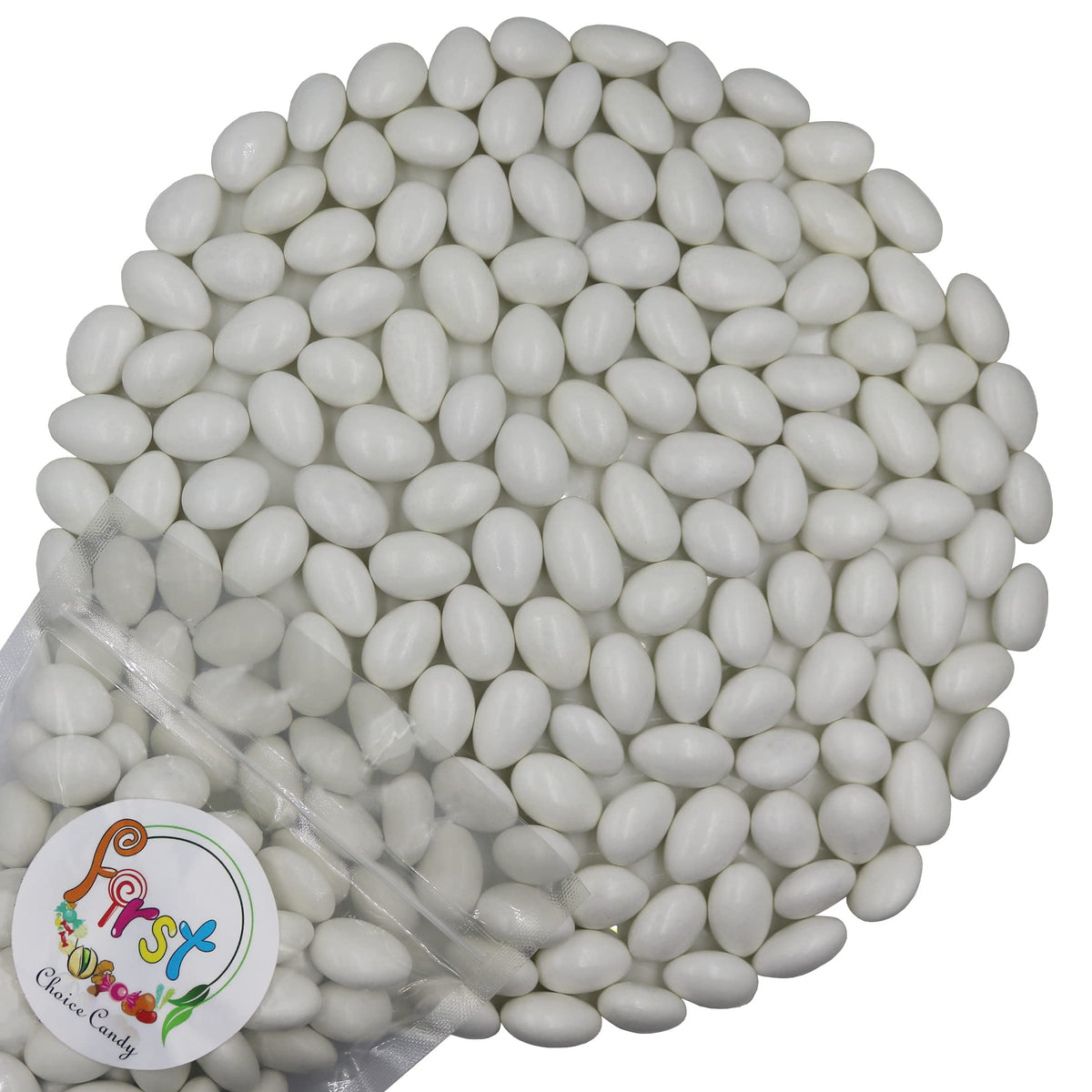 FirstChoiceCandy Jordan Almonds 5 lb package front view for premium snacking.